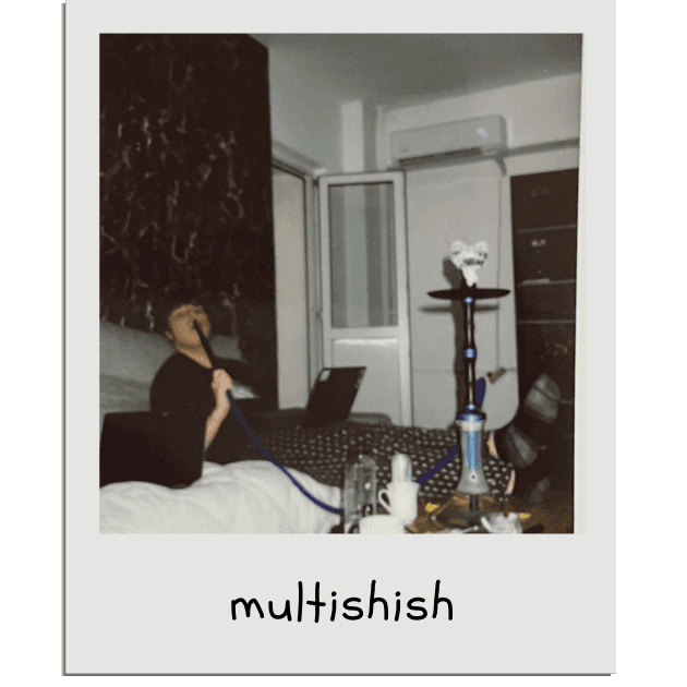 smoking multishish, our beloved hookah who travels around the world with us