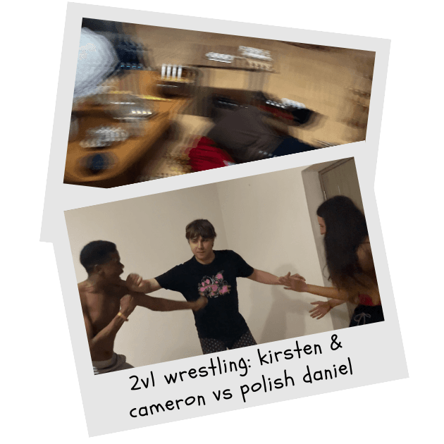 Wrestling championship with multiple rounds. Cameron won. Many injuries.