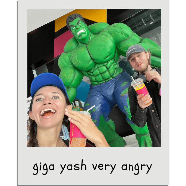 Giga Yash being very upset at the mall in Bangkok.