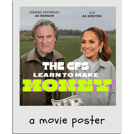 JLo is pictured here next to Gerard on the many TalentLayer the Movie posters.